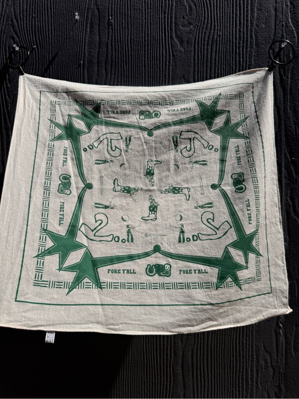 “F’ore Y’all” Cowboy Golfer Vintage Bandana
